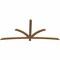 Ekena Millwork Davenport Timber Gable Bracket, Western Red Cedar, 96"W x 44"H x 1 1/2"D x 3 1/2"F, 11/12 Pitch GBW096X44X0204DAV00SWR - alternate 5